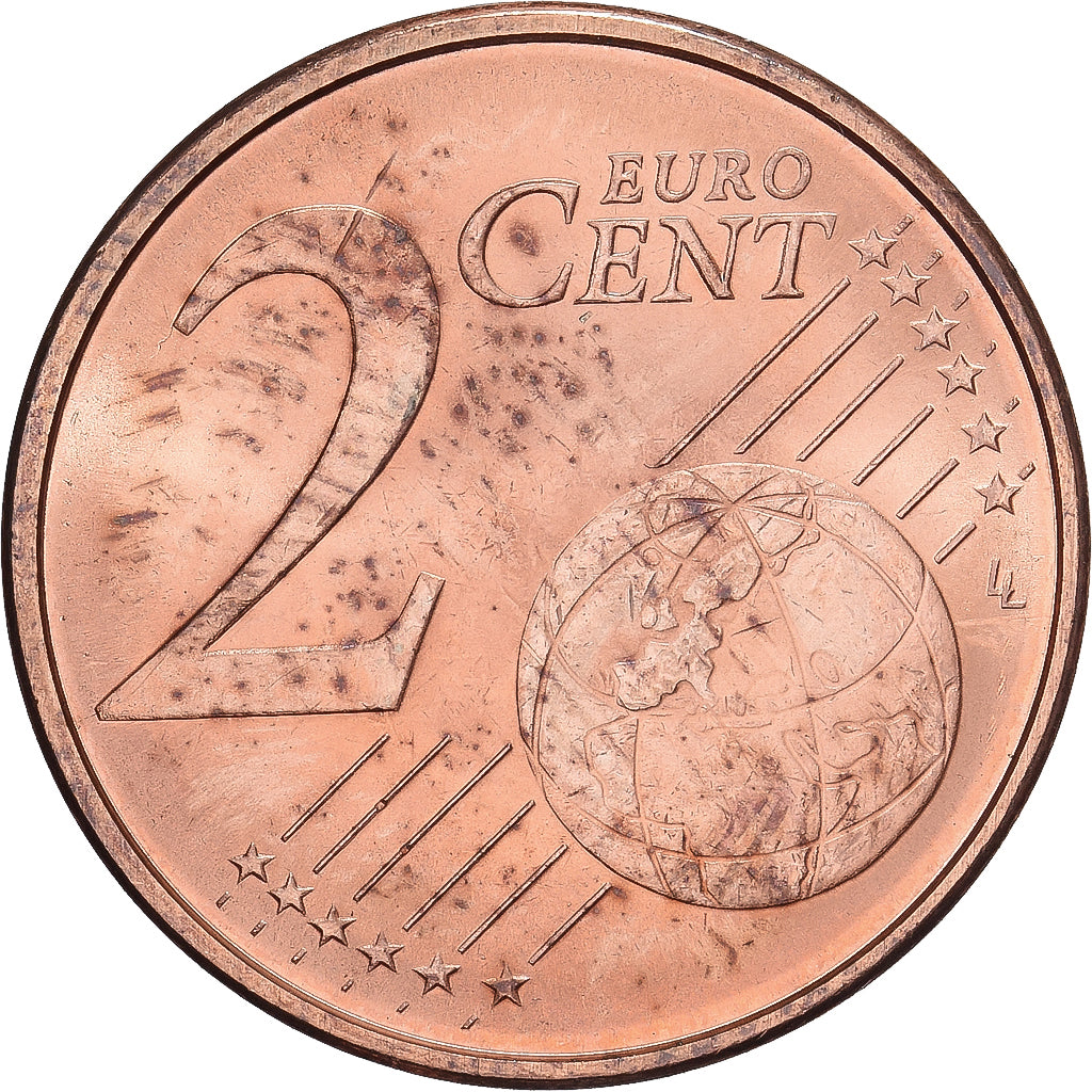 Luxemburgo, 2 Centimes, 2004, SC, Cobre chapado en acero, KM:76