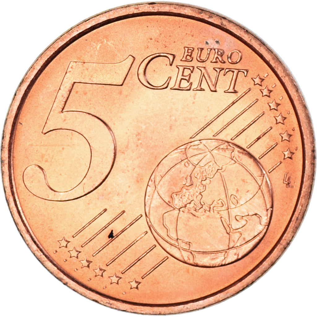 Italy, 5 Euro Cent, 2002, Rome, MS(63), Copper Plated Steel, KM:212