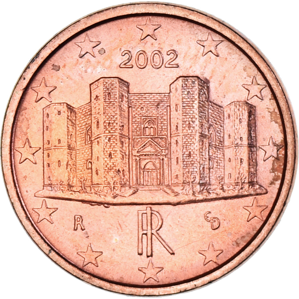 Italy, Euro Cent, 2002, Rome, MS(63), Copper Plated Steel, KM:210