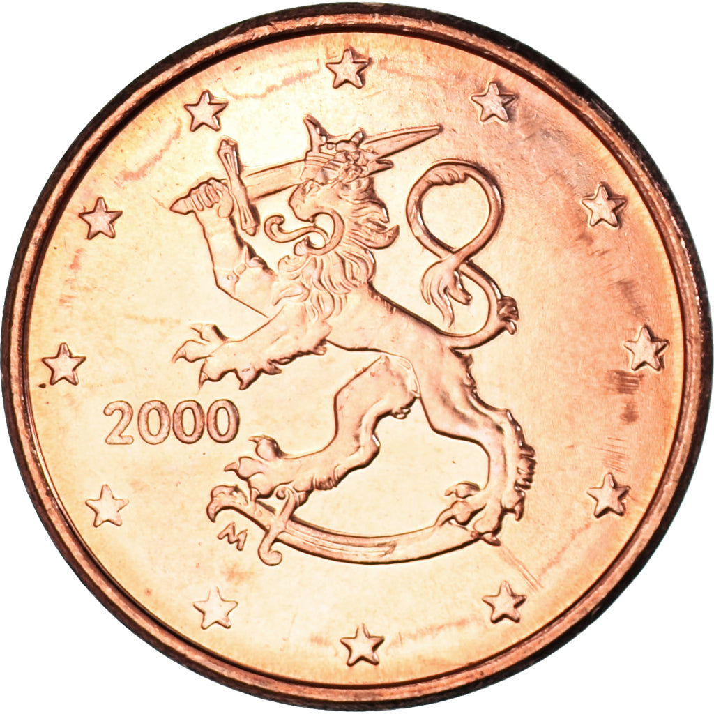 Finlandia, 5 Euro Cent, 2000, Vantaa, SPL, Acciaio placcato rame, KM:100