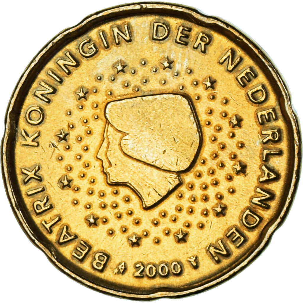 Nederland, 20 Euro Cent, 2000, Utrecht, BE, UNC-, Tin, KM:238