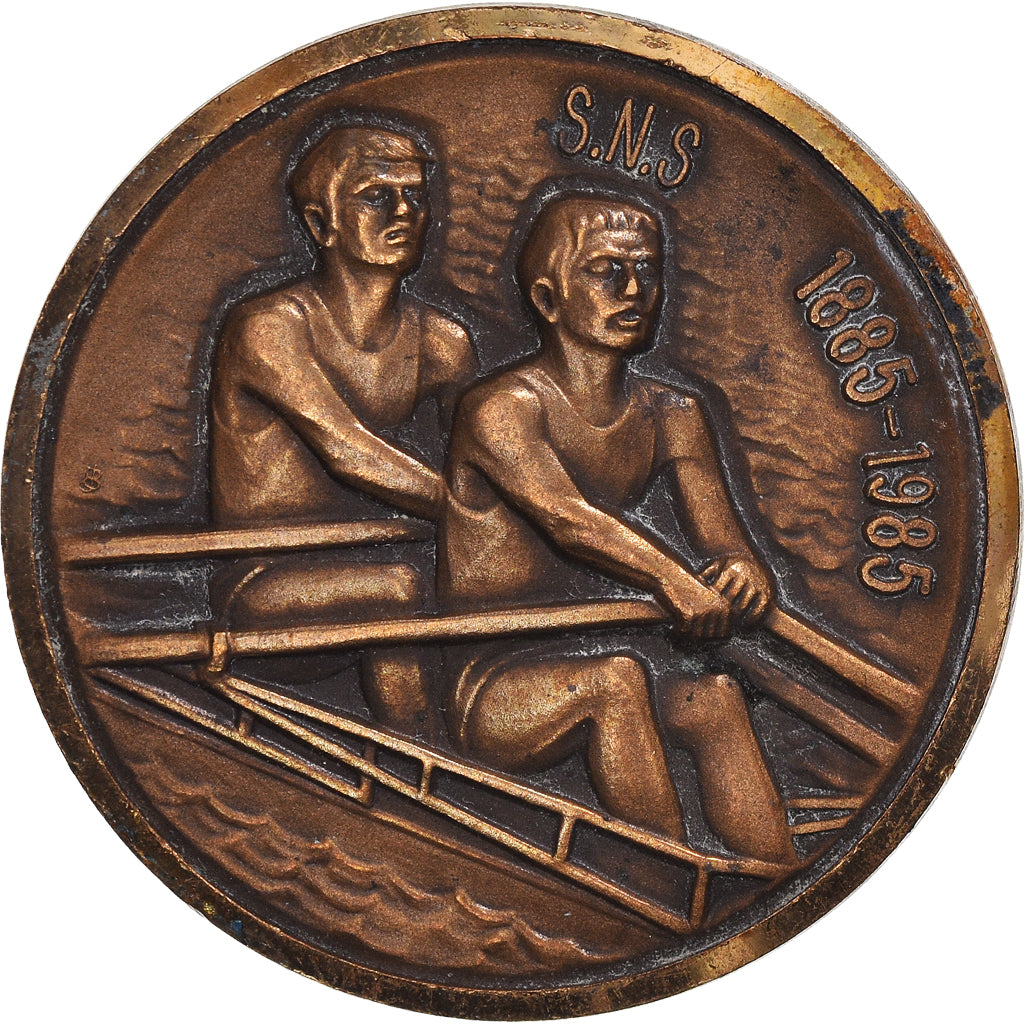 Francia, medalla, Centenaire de la Société Nautique de Saumur, Aviron, 1985