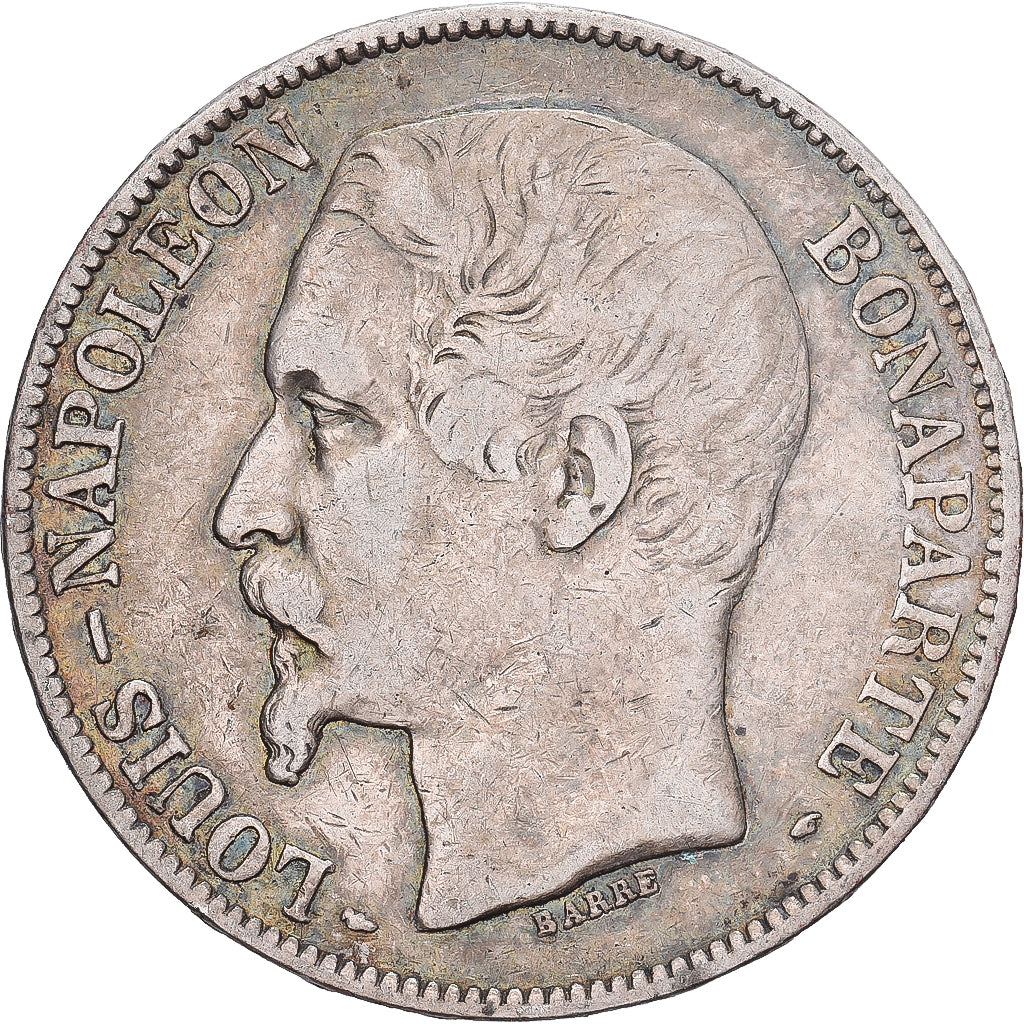 Moeda, França, Napoléon III, 5 Francs, 1852, Paris, VF(30-35), Prata