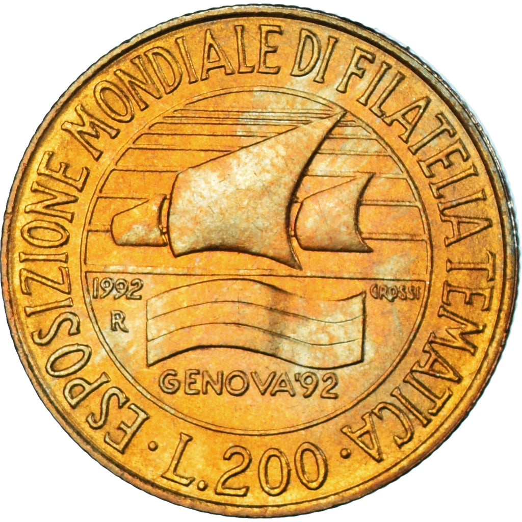 Moneda, Italia, 200 Lire, 1992, Rome, EBC, Aluminio - bronce, KM:151