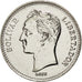 Moneta, Venezuela, 2 Bolivares, 1990, MS(63), Nikiel powlekany stalą, KM:43a.1