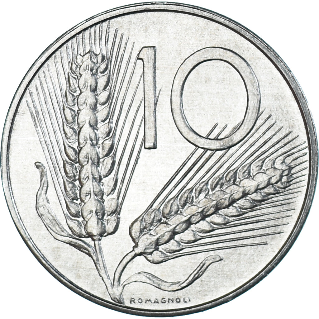 Munten, Italië, 10 Lire, 1991, Rome, UNC-, Aluminium, KM:93