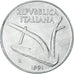 Münze, Italien, 10 Lire, 1991, Rome, UNZ, Aluminium, KM:93