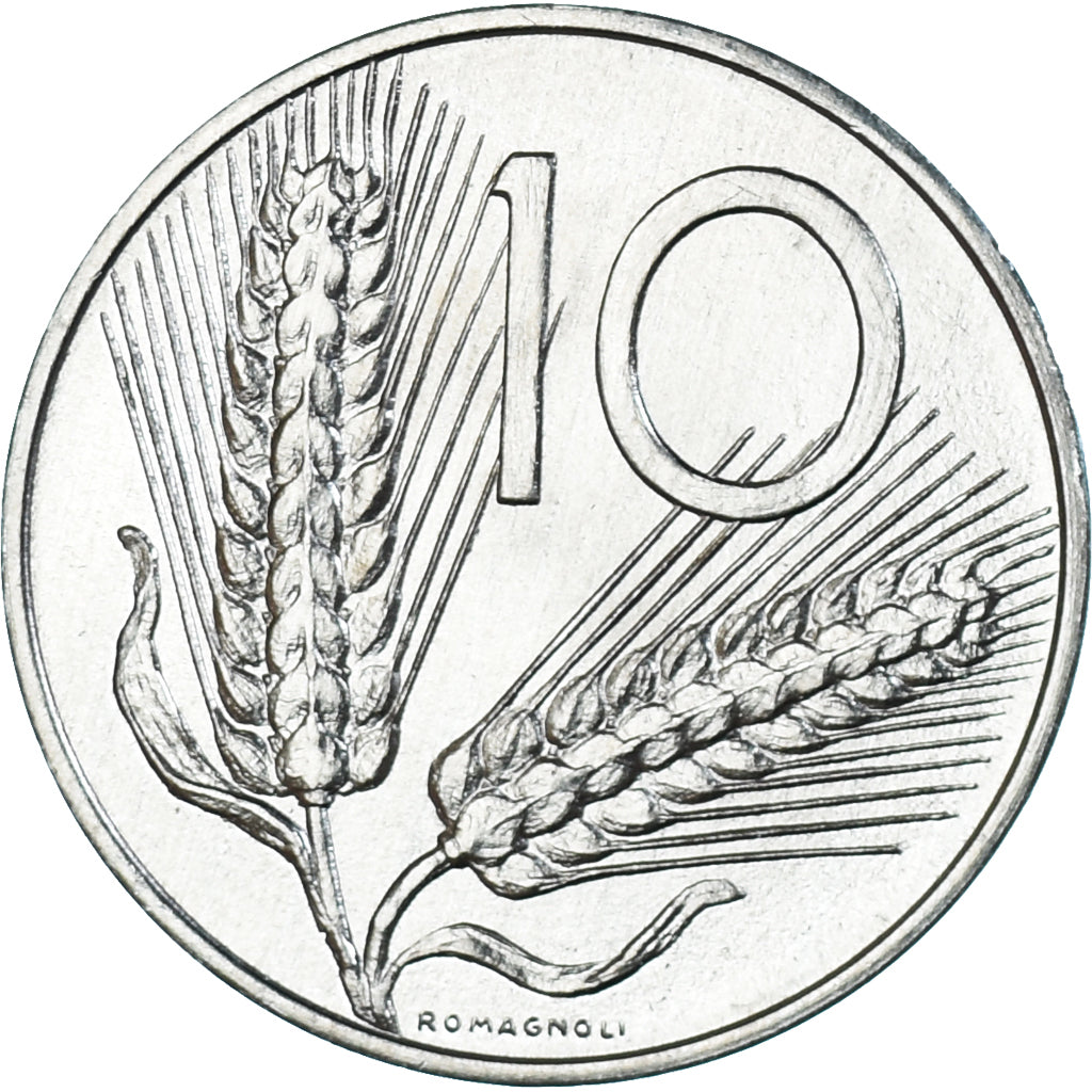 Munten, Italië, 10 Lire, 1990, Rome, UNC-, Aluminium, KM:93