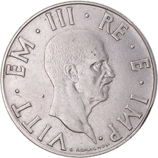 Munten, Italië, Vittorio Emanuele III, 2 Lire, 1940, Rome, ZF, Stainless Steel