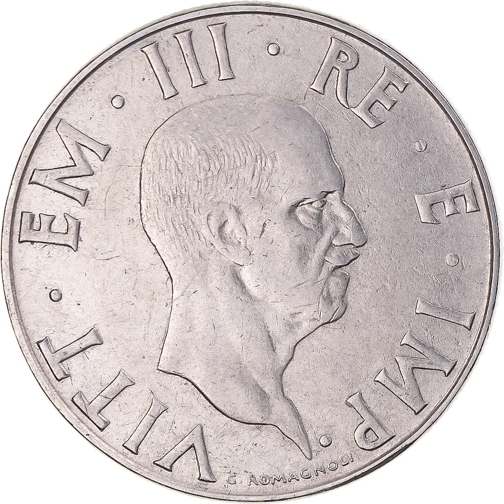 Coin, Italy, Vittorio Emanuele III, 2 Lire, 1940, Rome, EF(40-45), Stainless