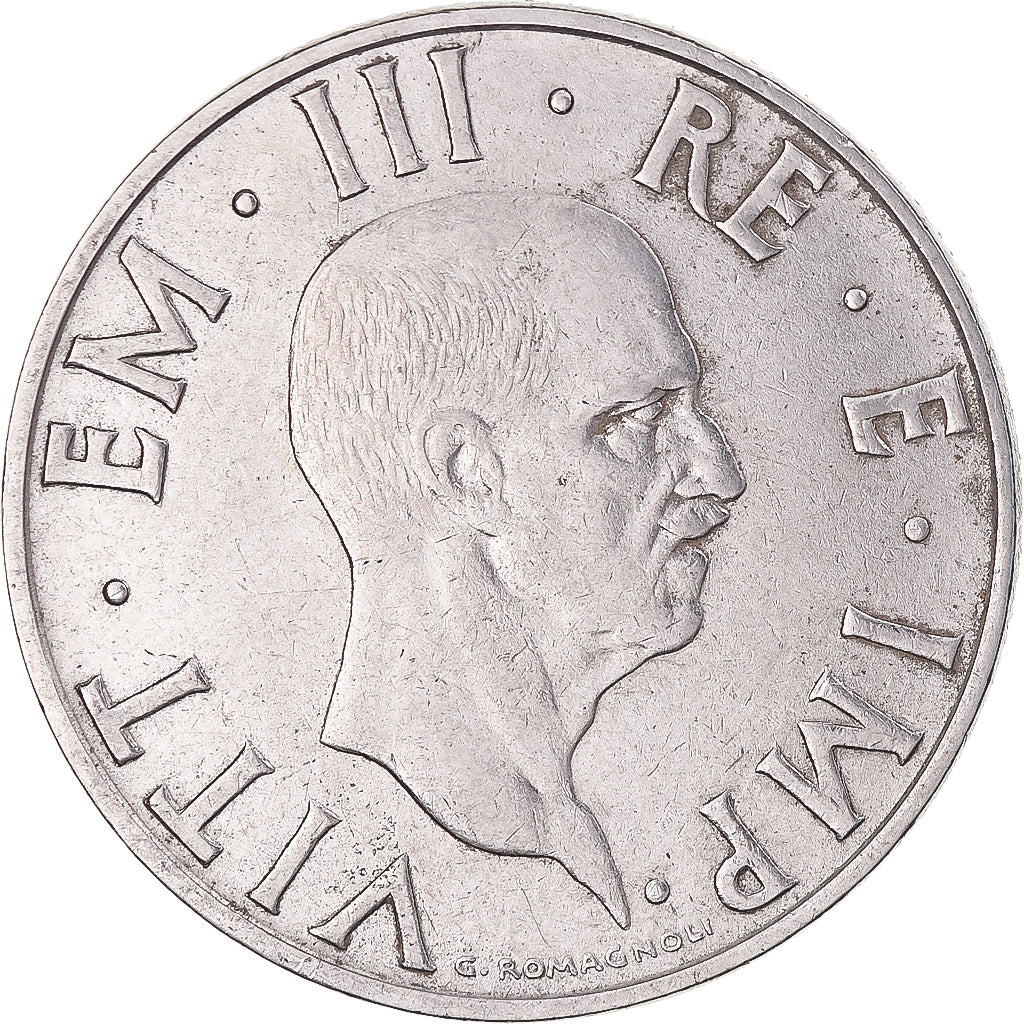 Moneta, Włochy, Vittorio Emanuele III, 2 Lire, 1940, Rome, EF(40-45), Stal