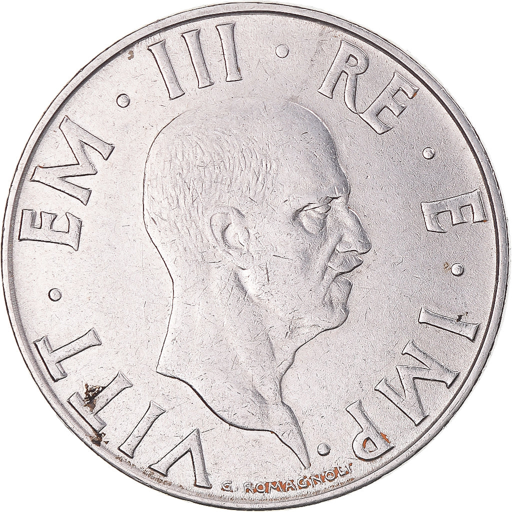 Moneta, Włochy, Vittorio Emanuele III, 2 Lire, 1940, Rome, EF(40-45), Stal