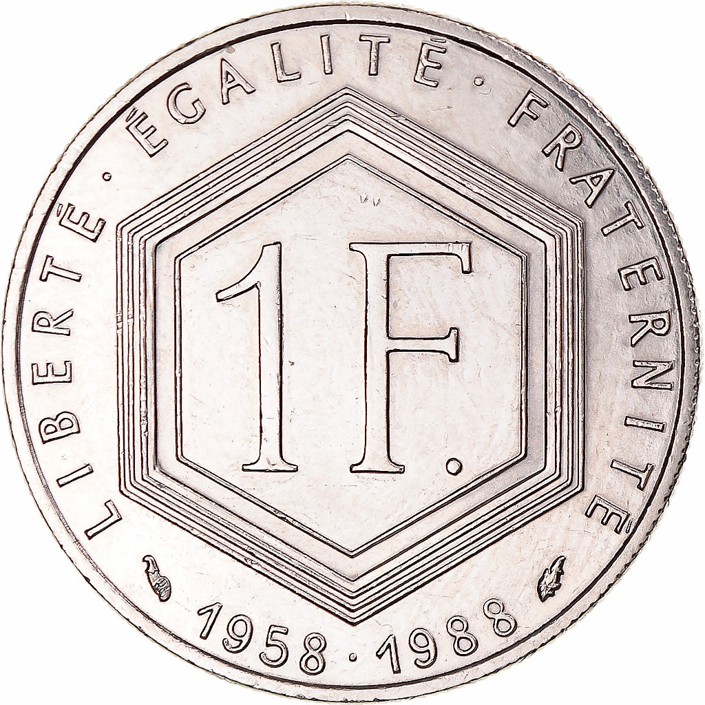 Monnaie, France, Charles de Gaulle, Franc, 1988, Paris, TTB+, Nickel