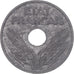 Monnaie, France, État français, 20 Centimes, 1941, Paris, TB, Zinc