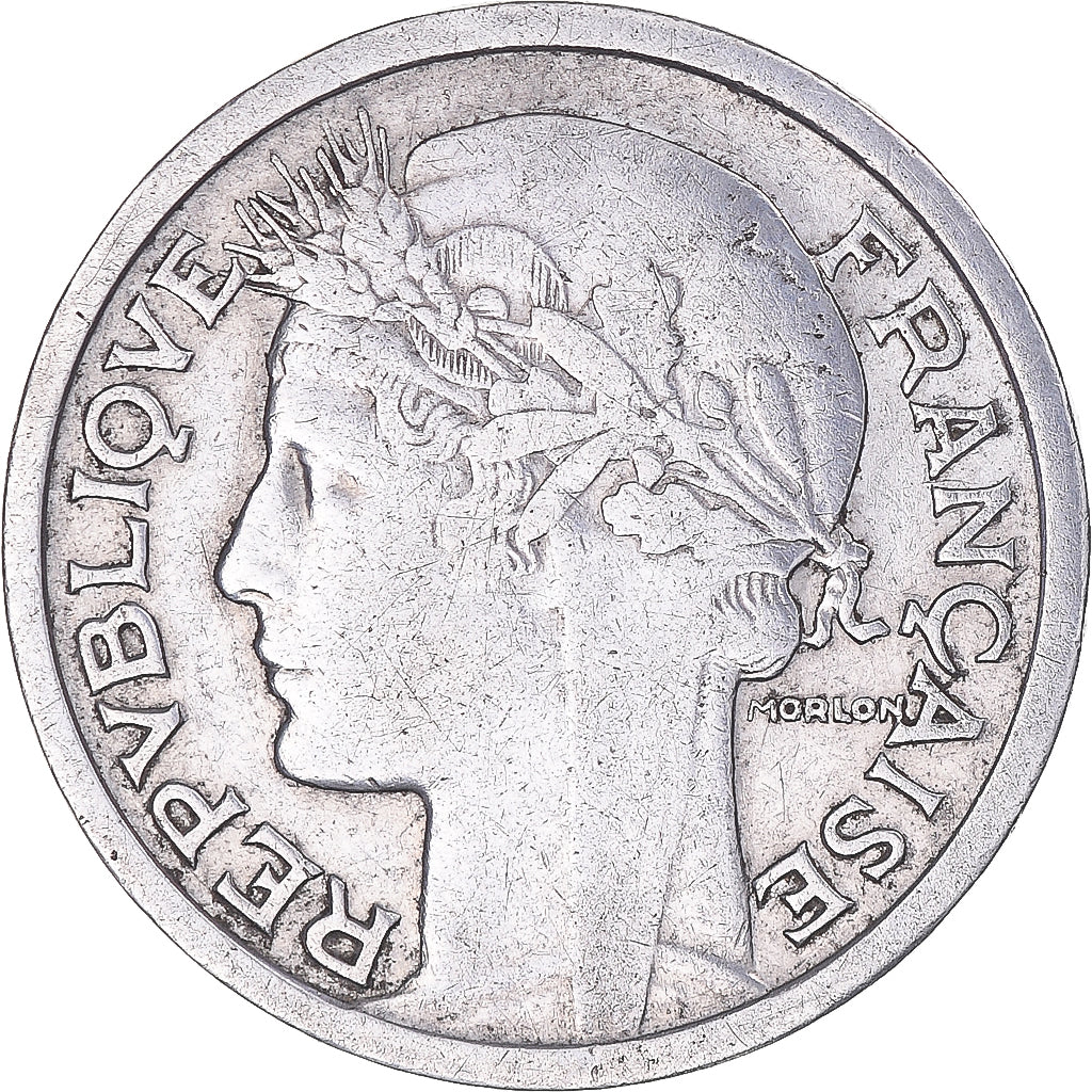 Münze, Frankreich, Morlon, Franc, 1944, S, Aluminium, KM:885a.1, Gadoury:538a