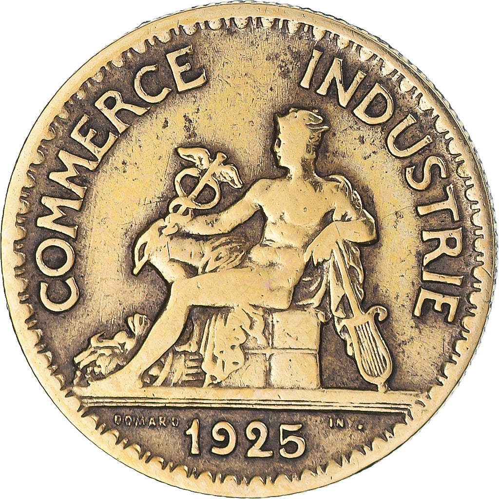 Moneda, Francia, Chambre de commerce, 50 Centimes, 1925, Paris, BC+, Aluminio -