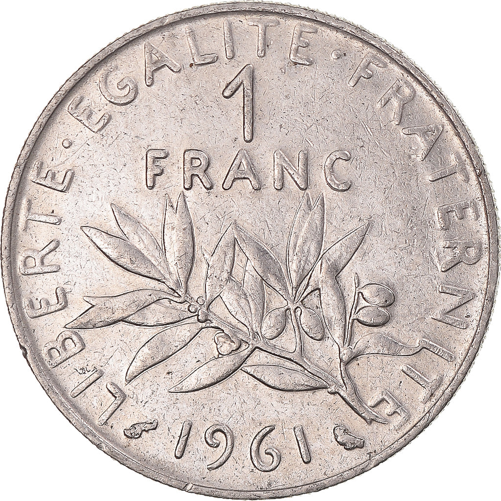 Monnaie, France, Semeuse, Franc, 1961, Paris, TTB+, Nickel, Gadoury:474