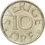 Coin, Sweden, Carl XVI Gustaf, 10 Öre, 1977, MS(63), Copper-nickel, KM:850