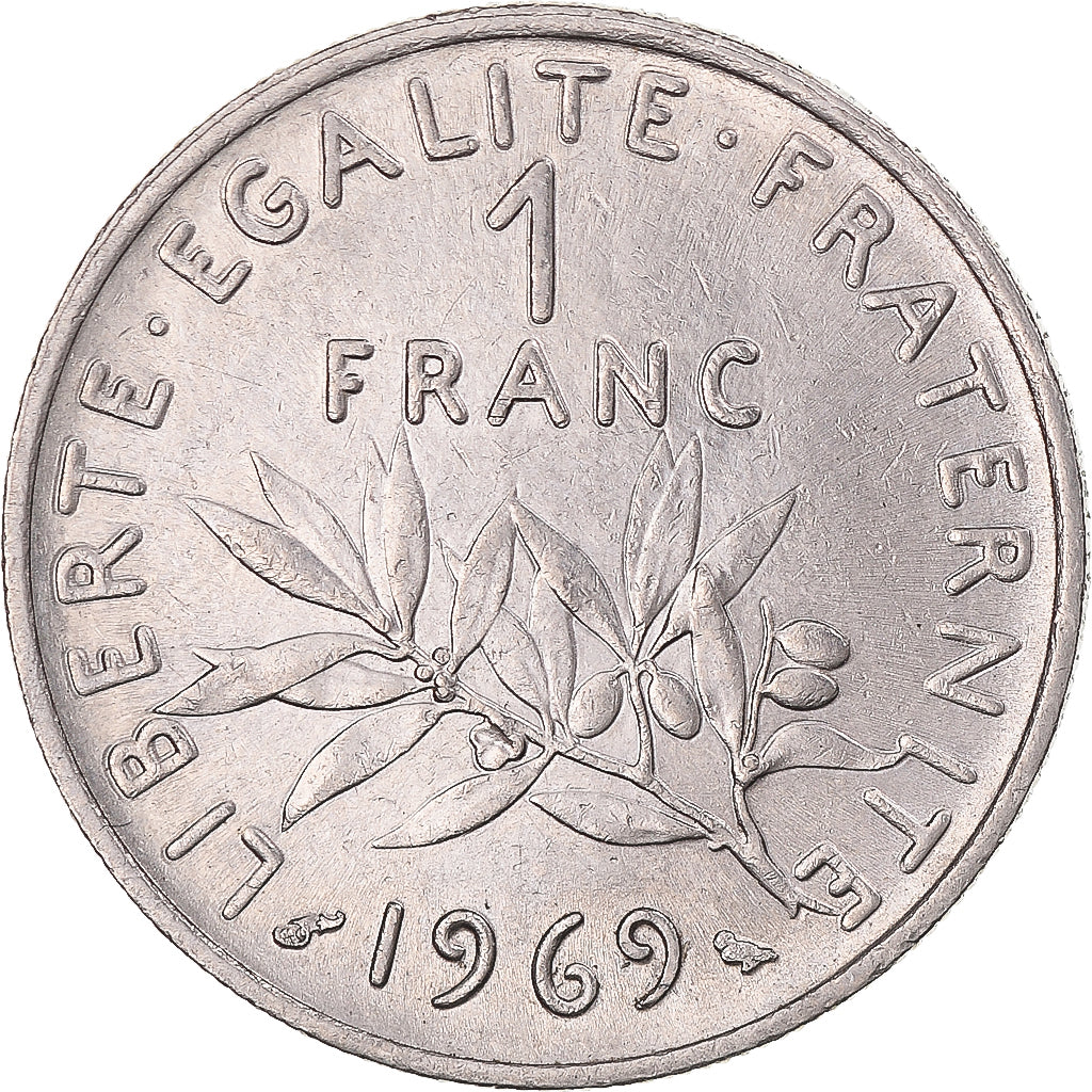Monnaie, France, Semeuse, Franc, 1969, Paris, 1 Franc, TTB+, Nickel