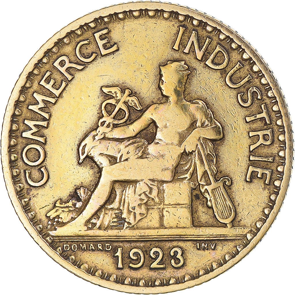 Moneda, Francia, Chambre de commerce, Franc, 1923, Paris, BC+, Aluminio -