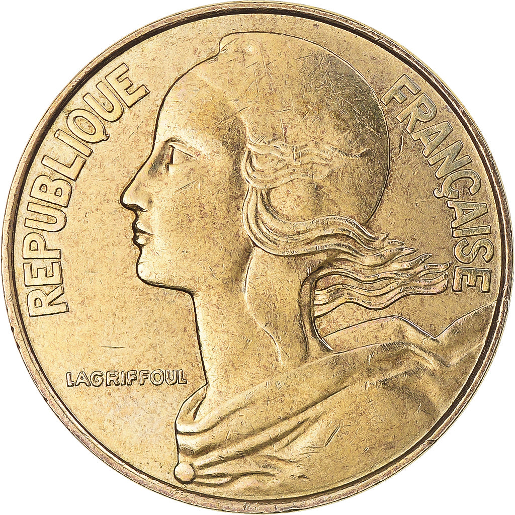 Moneta, Francja, Marianne, 20 Centimes, 1990, Paris, EF(40-45), Aluminium-Brąz