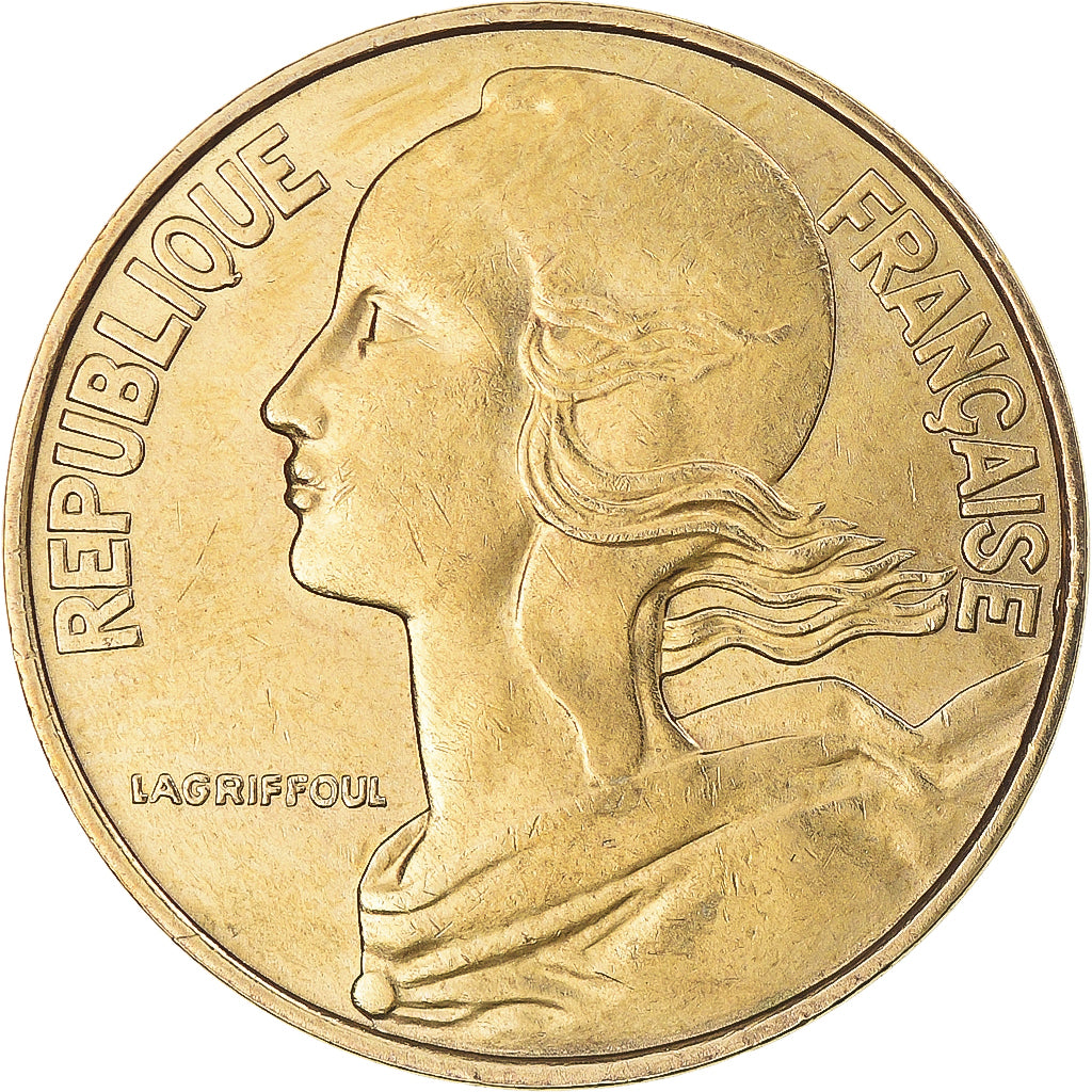 Moneta, Francja, Marianne, 20 Centimes, 1984, Paris, AU(50-53), Aluminium-Brąz