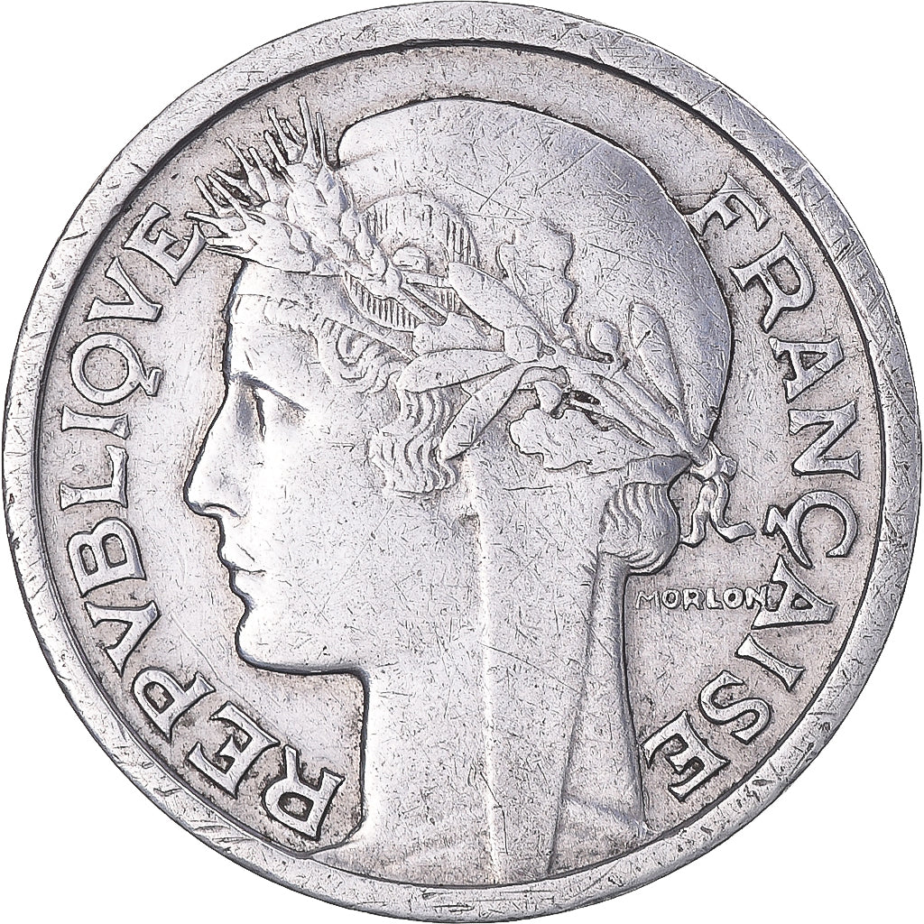 Moeda, França, Morlon, Franc, 1945, Castelsarrasin, VF(30-35), Alumínio