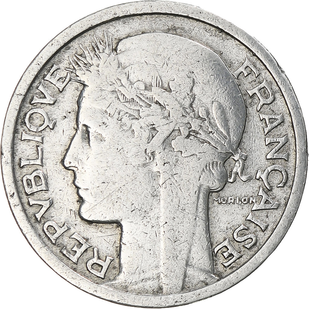 Moneda, Francia, Morlon, Franc, 1949, Paris, BC+, Aluminio, KM:885a.1