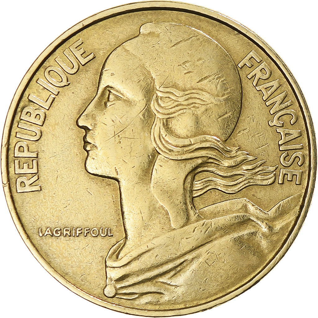 Moneta, Francja, Marianne, 20 Centimes, 1969, Paris, EF(40-45), Aluminium-Brąz