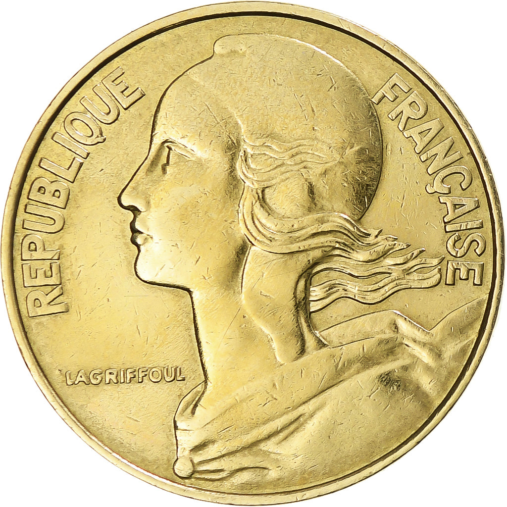 Moneta, Francja, Marianne, 20 Centimes, 1980, Paris, EF(40-45), Aluminium-Brąz