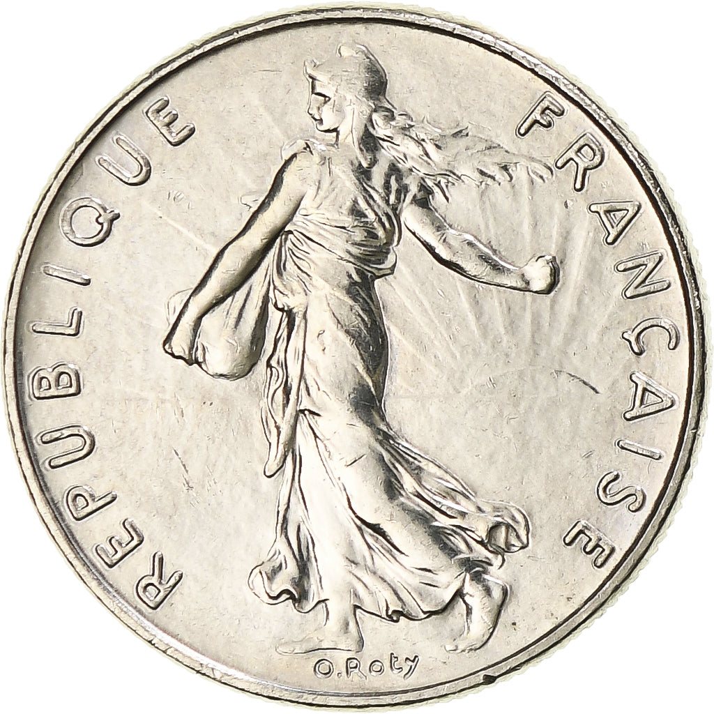 Moneda, Francia, Semeuse, 1/2 Franc, 1976, Paris, SC, Níquel, KM:931.1