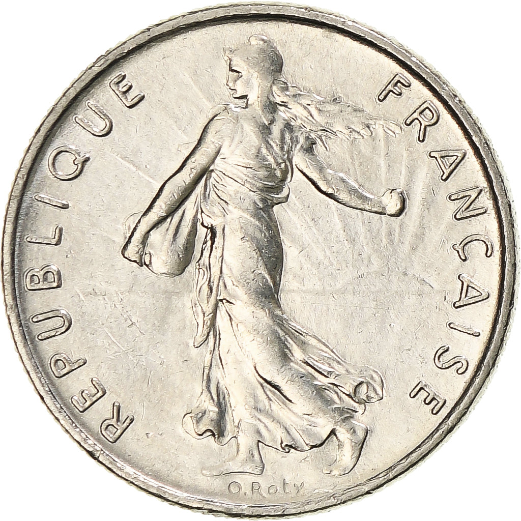 Moneda, Francia, Semeuse, 1/2 Franc, 1971, Paris, EBC+, Níquel, KM:931.1