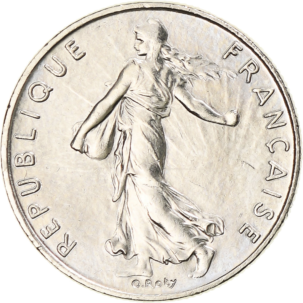 Münze, Frankreich, Semeuse, 1/2 Franc, 1993, Paris, VZ+, Nickel, KM:931.1