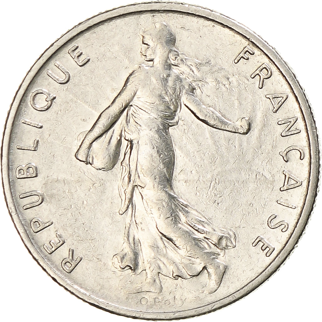 Moneda, Francia, Semeuse, 1/2 Franc, 1970, Paris, MBC, Níquel, KM:931.1