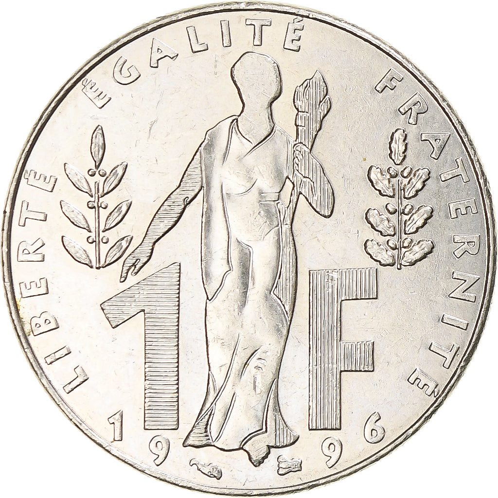 Monnaie, France, Jacques Rueff, Franc, 1996, Paris, TTB+, Nickel, KM:1160