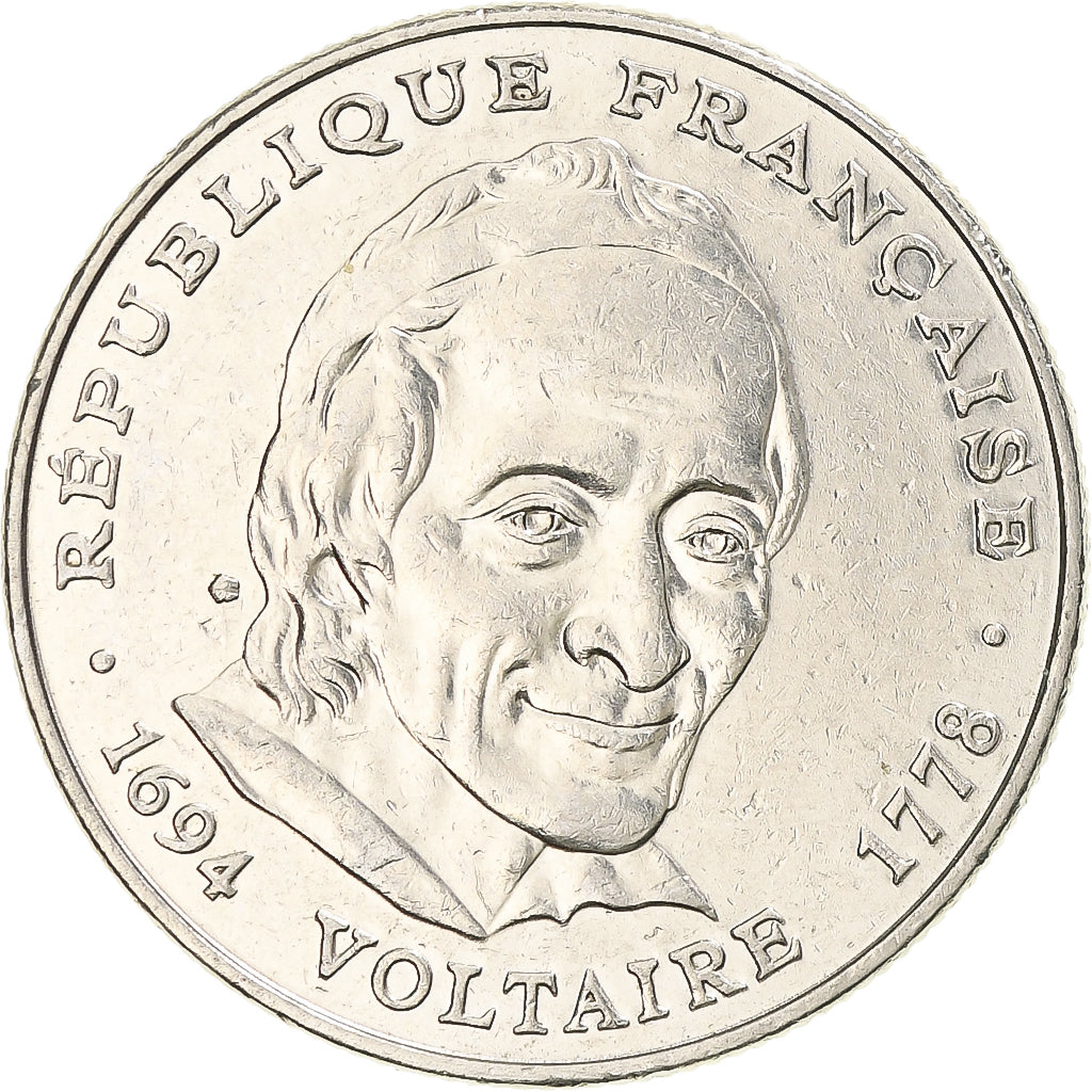 Münze, Frankreich, Voltaire, 5 Francs, 1994, Paris, SS, Nickel, KM:1063