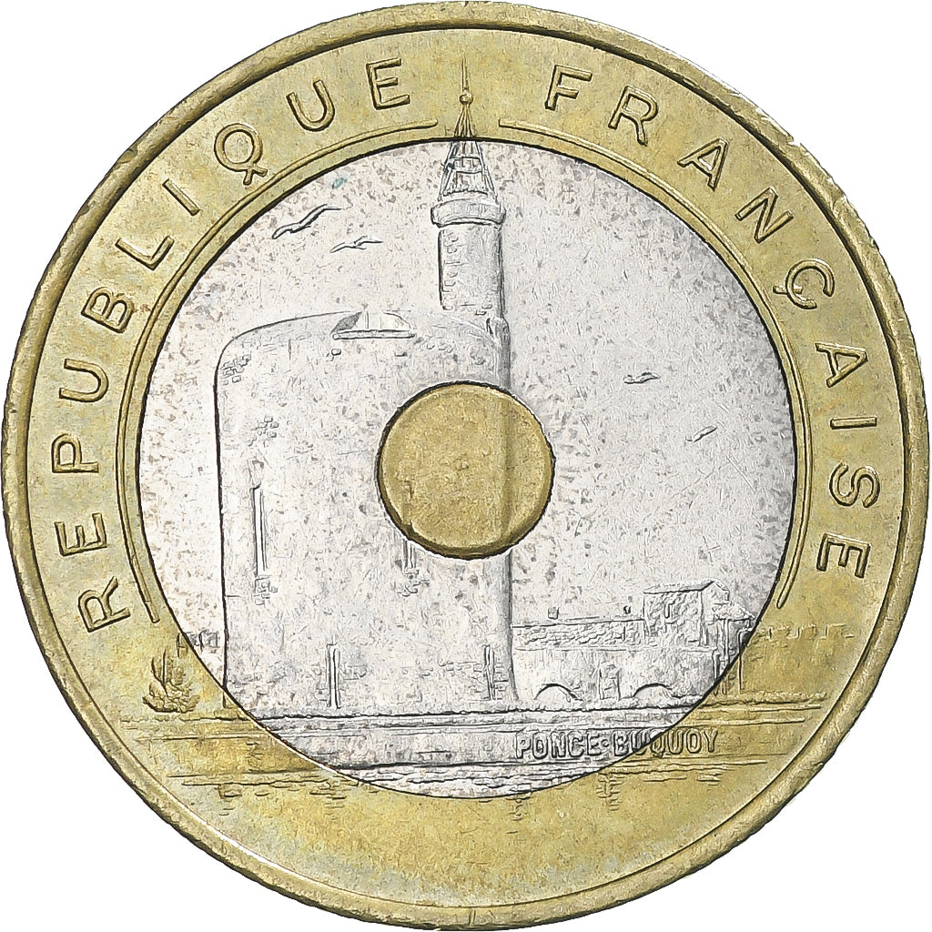 Moneda, Francia, Jeux Méditerranéens, 20 Francs, 1993, MBC+, Trimetálico
