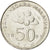 Moneta, Malezja, 50 Sen, 2005, MS(63), Miedź-Nikiel, KM:53