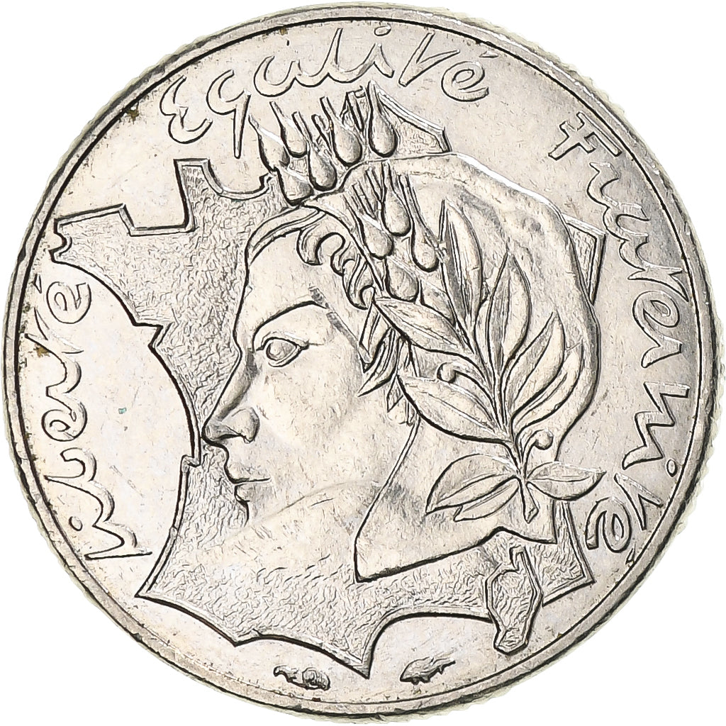 Coin, France, Jimenez, 10 Francs, 1986, Paris, AU(55-58), Nickel, KM:959, Le