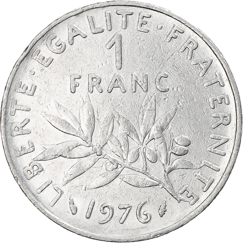Münze, Frankreich, Semeuse, Franc, 1976, Paris, SS, Nickel, KM:925.1