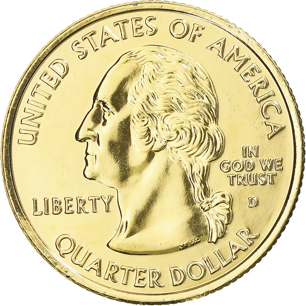 Moneta, Stati Uniti, Wisconsin, Quarter, 2004, U.S. Mint, Philadelphia, golden