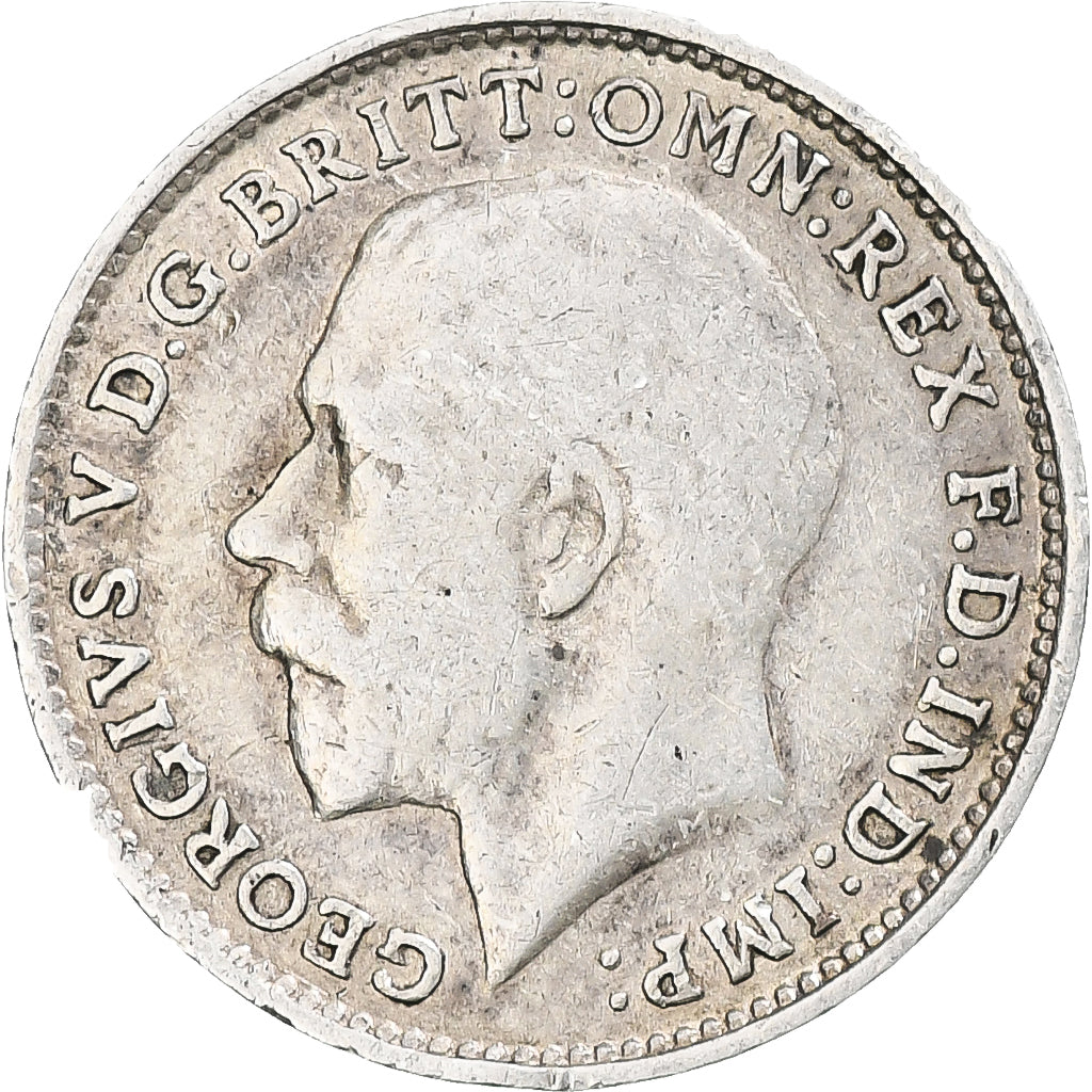 Grande-Bretagne, George V, 3 Pence, 1914, Argent, TTB, KM:813
