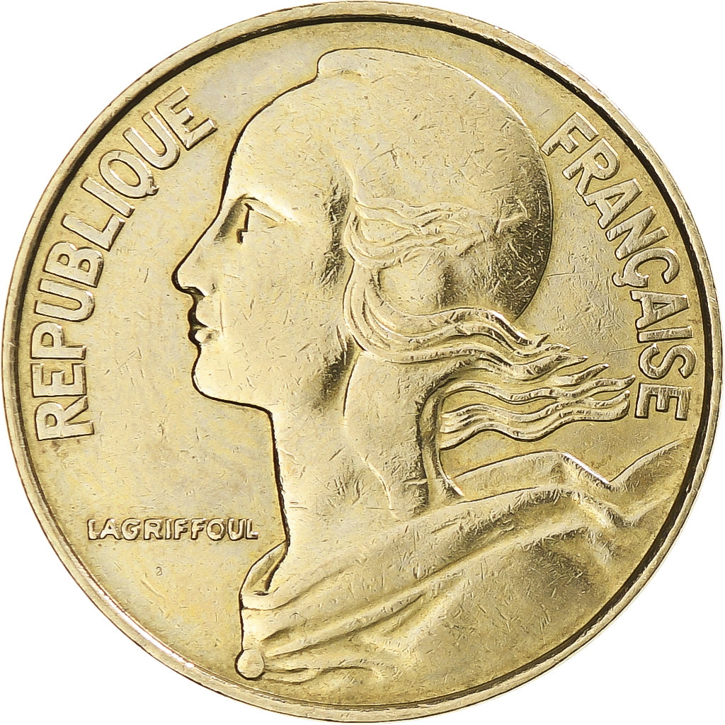 Moneta, Francia, Marianne, 20 Centimes, 1975, Paris, MB+, Alluminio-bronzo