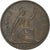 Groot Bretagne, George VI, Penny, 1937, Bronzen, ZF, KM:838