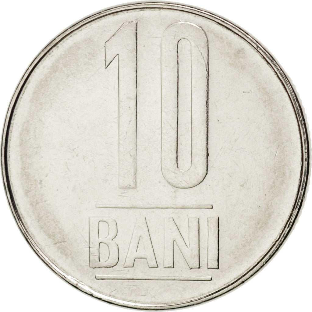 Coin, Romania, 10 Bani, 2005, MS(63), Nickel plated steel, KM:191