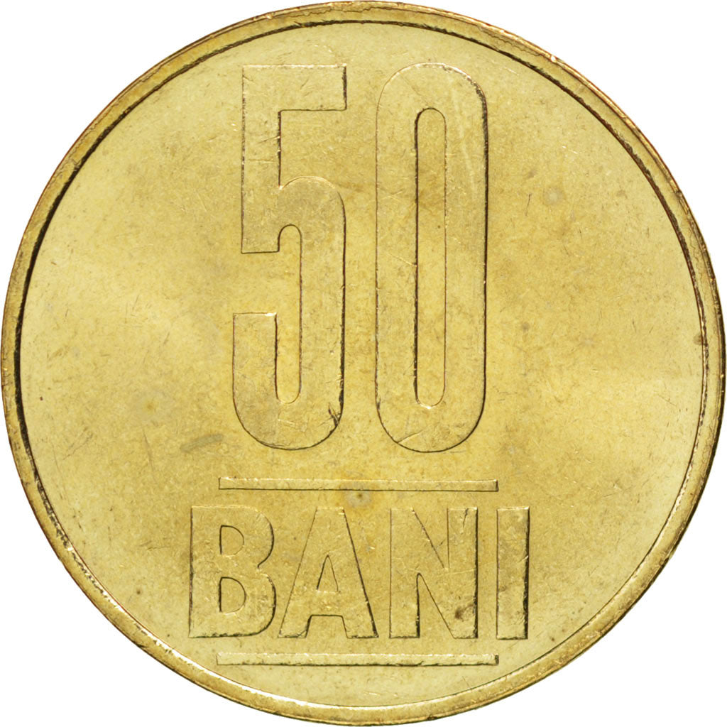 Coin, Romania, 50 Bani, 2005, MS(63), Nickel-brass, KM:192