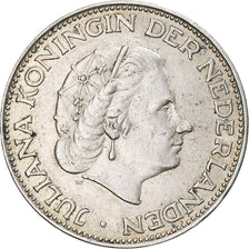 Coin, Netherlands, Juliana, 2-1/2 Gulden, 1960, AU(50-53), Silver, KM:185