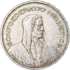 Coin, Switzerland, 5 Francs, 1954, Bern, EF(40-45), Silver, KM:40a.1