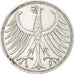 Monnaie, République fédérale allemande, 5 Mark, 1970, Hambourg, TTB+, Argent