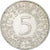 Coin, GERMANY - FEDERAL REPUBLIC, 5 Mark, 1970, Hambourg, EF(40-45), Silver